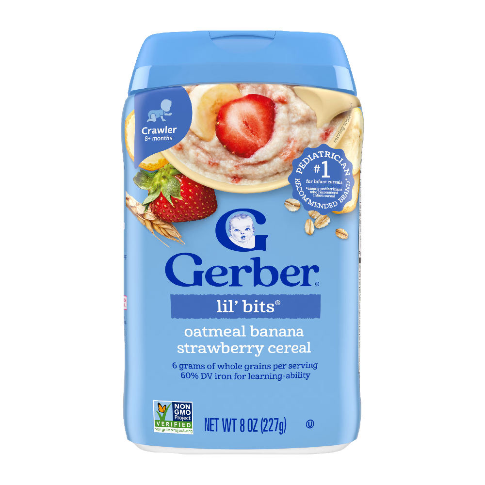 GERBER BABY CERELAC OATMEAL BANANA STRAWBERRY 227 GM Default Title - MamasJan GroceryFoods