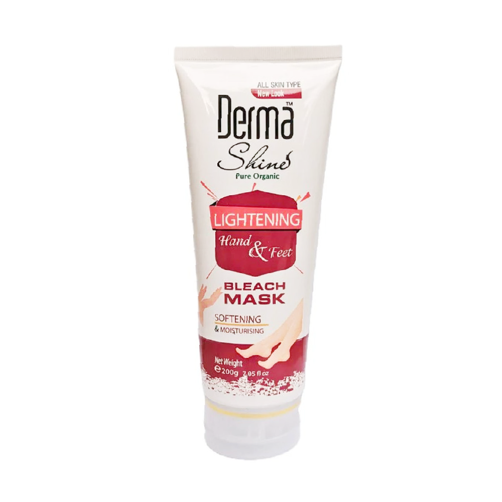 DERMA SHINE HAND & FOOT LIGHTENING BLEACH MASK 200 GM Default Title - MamasJan skincare