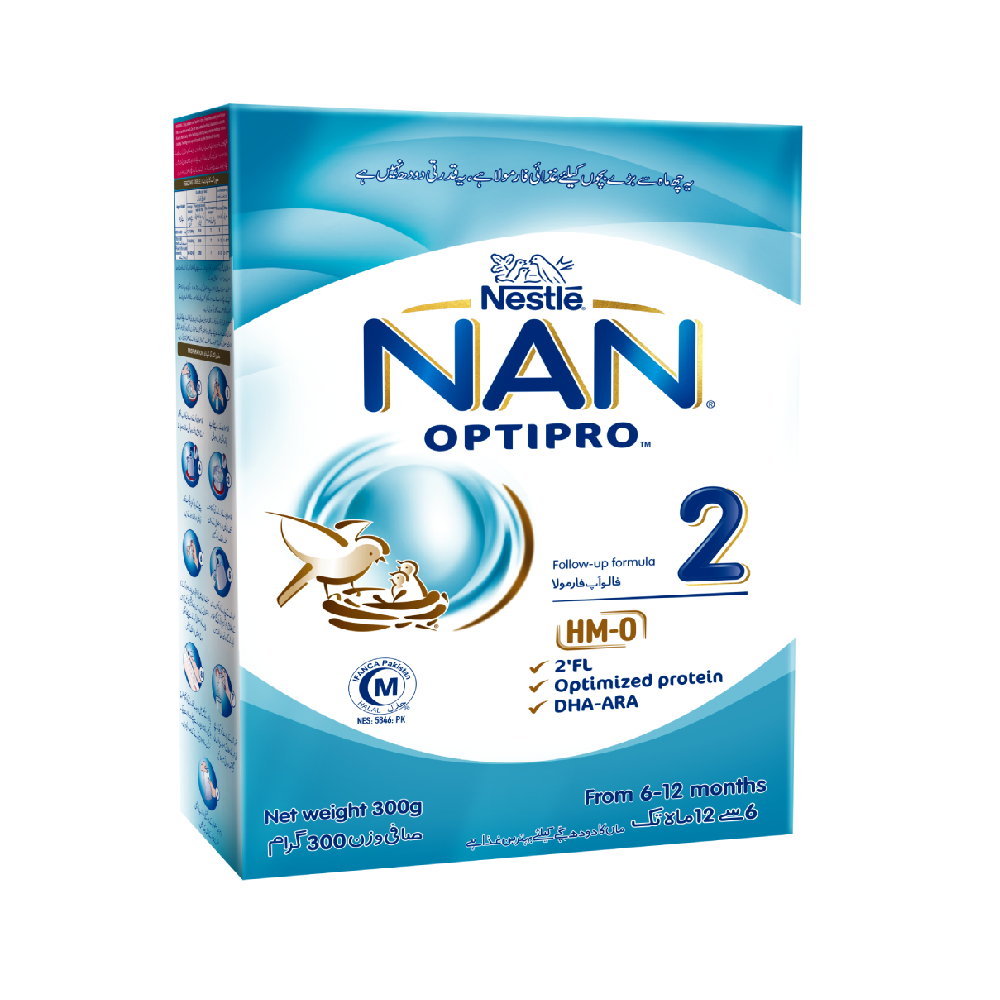 NESTLE MILK POWDER NAN 2 OPTIPRO 300 GM Default Title - MamasJan Grocery