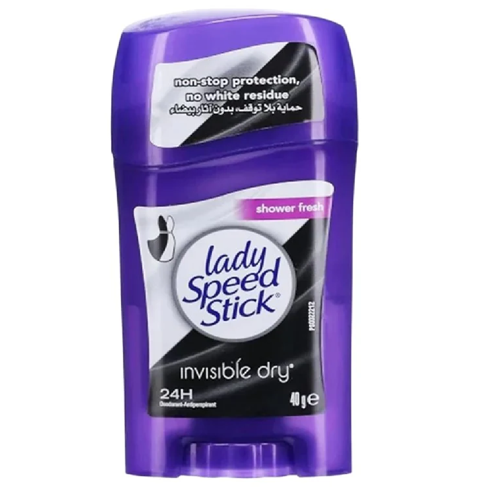 LADY SPEED DEO STICK SHOWER FRESH INVISIBLE DRY 40 GM Default Title - MamasJan Grocery Nonfood