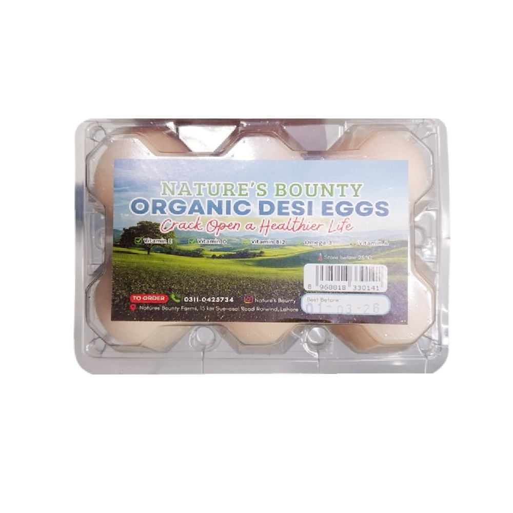 NATURES BOUNTY ORGANIC DESI EGG 6PC Default Title - MamasJan GroceryFoods