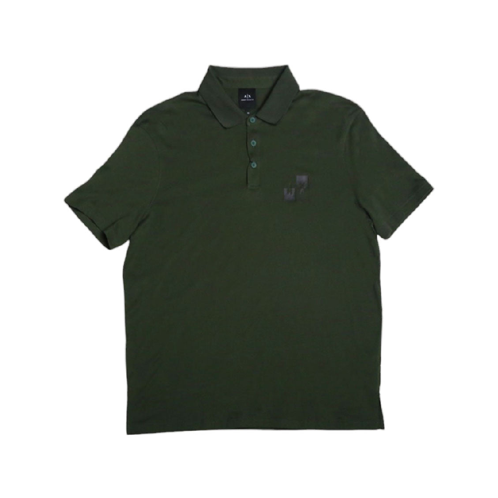 AIX MEN POLO SHIRT 7VZFFNZJBVZ AMY GRN XL (IR) Default Title - MamasJan mens wear