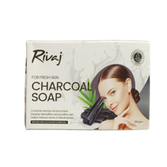 RIVAJ SOAP CHARCOAL 100G Default Title - MamasJan Grocery Nonfood