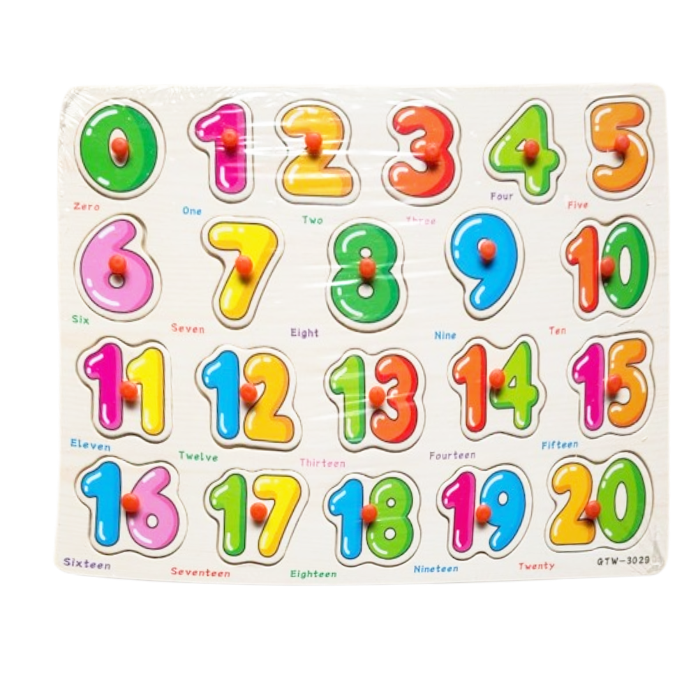 WOODEN BOARD 123 BIG Z.B Default Title - MamasJan Toys