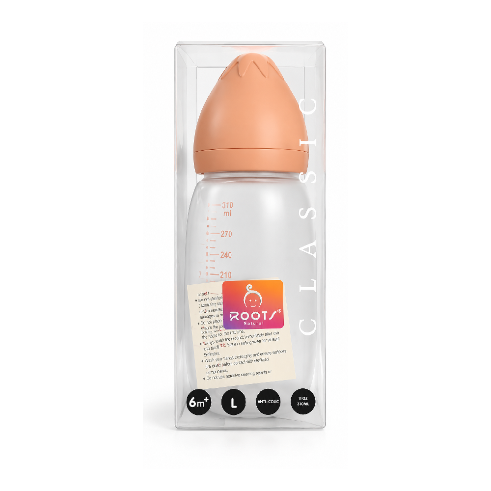 ROOTS NATURAL ANTI COLIC FEEDER 6MONTHS LARGE J1013 310ML Default Title - MamasJan Grocery Nonfood
