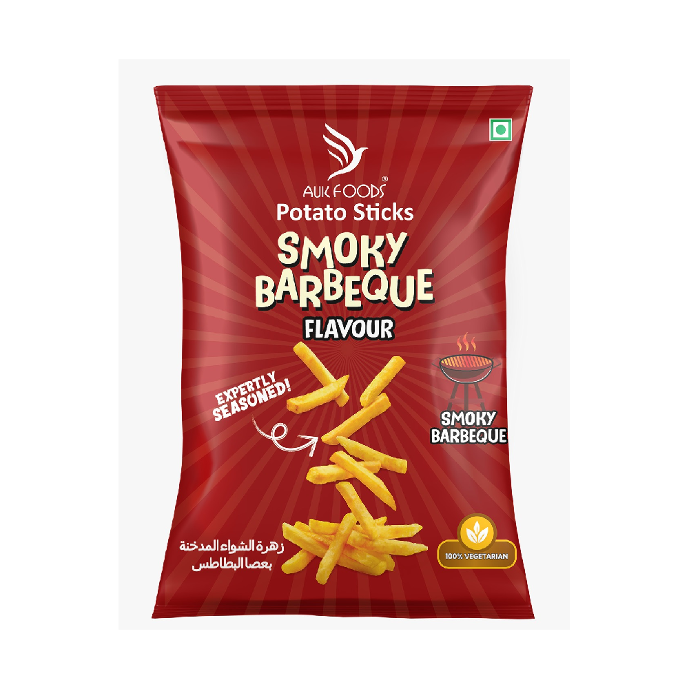 AUK FOODS POTATO STICKS (SMOKY BBQ FLAVOUR) Default Title - MamasJan Grocery