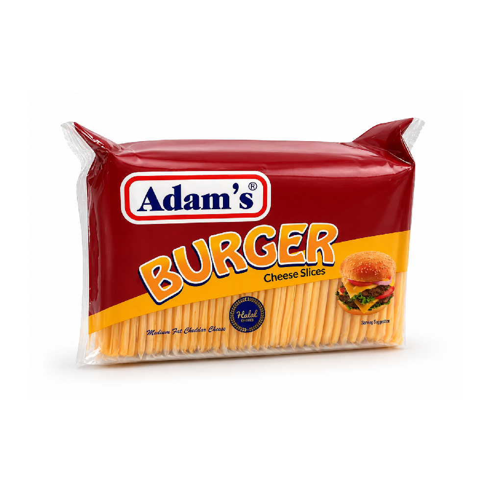 ADAMS SINLGE SLICE BURGER CHEESE 1 KG Default Title - MamasJan Grocery