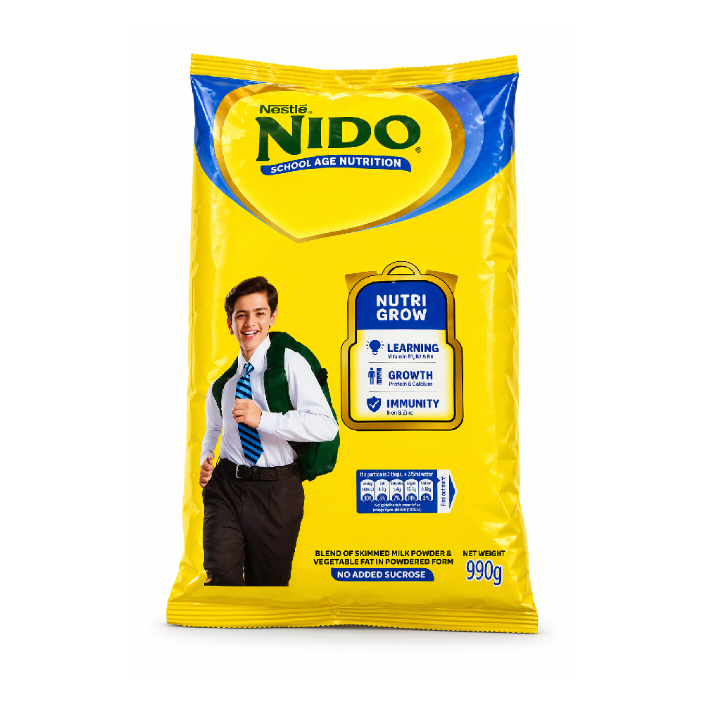 NESTLE NIDO FORTIGROW SCHOOL AGE POUCH 900 GM Default Title - MamasJan Grocery