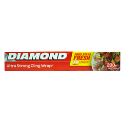 DIAMOND CLING WRAP 200 FT PC Default Title - MamasJan Grocery Nonfood