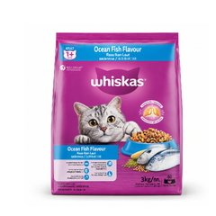 WHISKAS CAT FOOD ADULT OCEAN FISH 1+YEAR 3 KG Default Title - MamasJan Grocery Nonfood