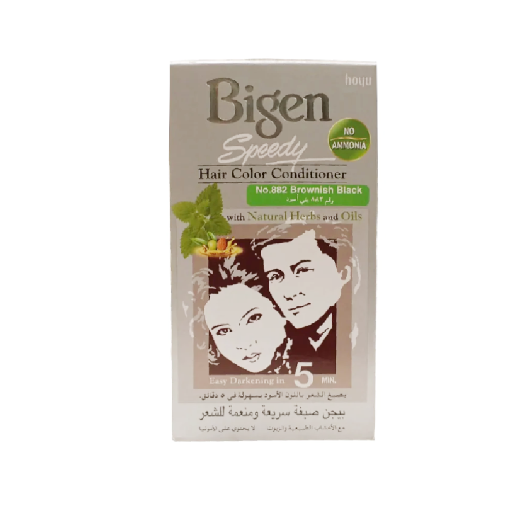 BIGEN SPEEDY HAIR COLOR CONDITIONER BROWNISH BLACK 882 Default Title - MamasJan haircare