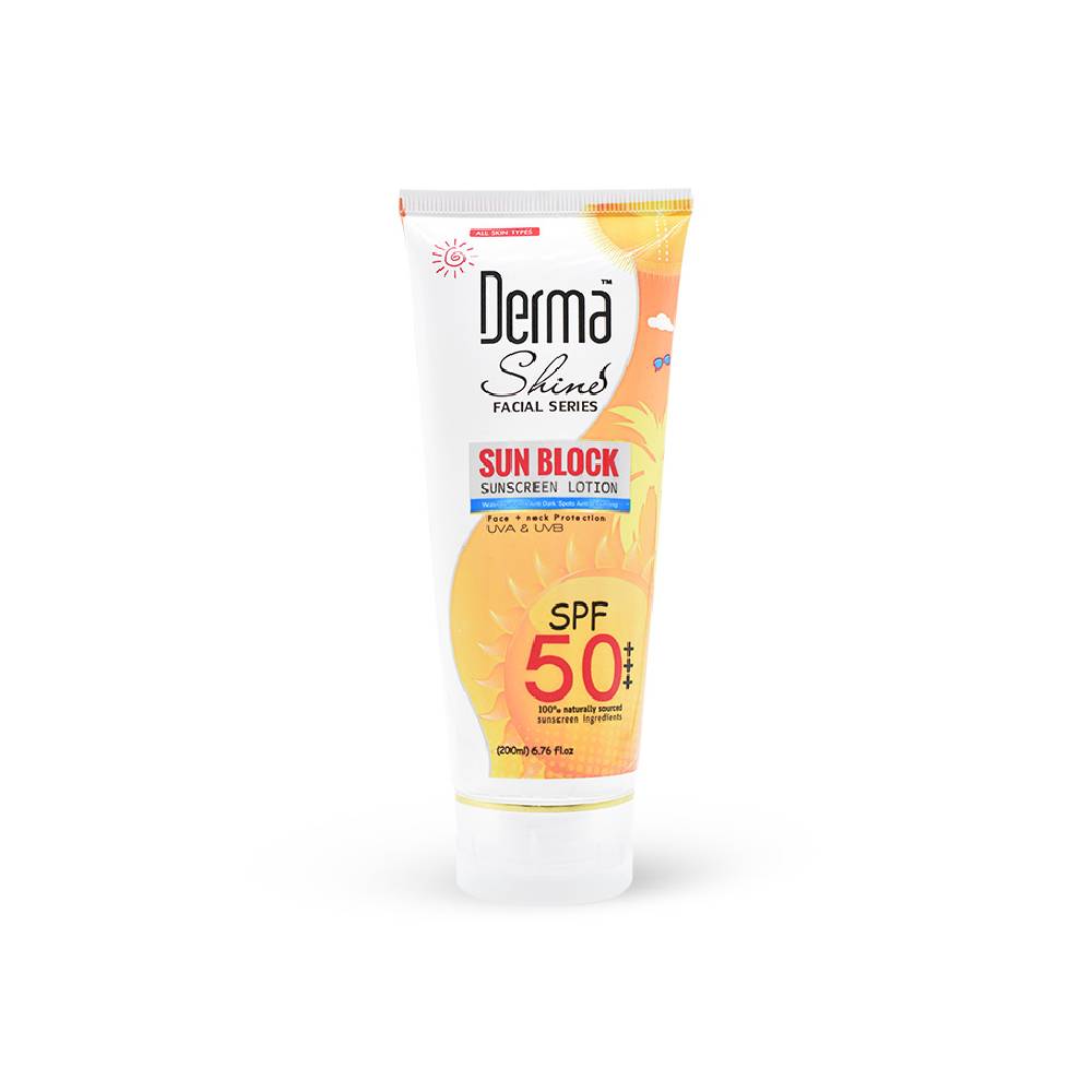 DERMA SHINE SUNBLOCK SPF 45/50 TUBE 200 GM Default Title - MamasJan skincare