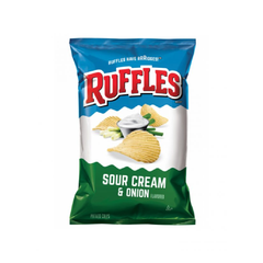RUFFLES CHIPS SOUR CREAM AND ONION 184.2 GM Default Title - MamasJan Grocery