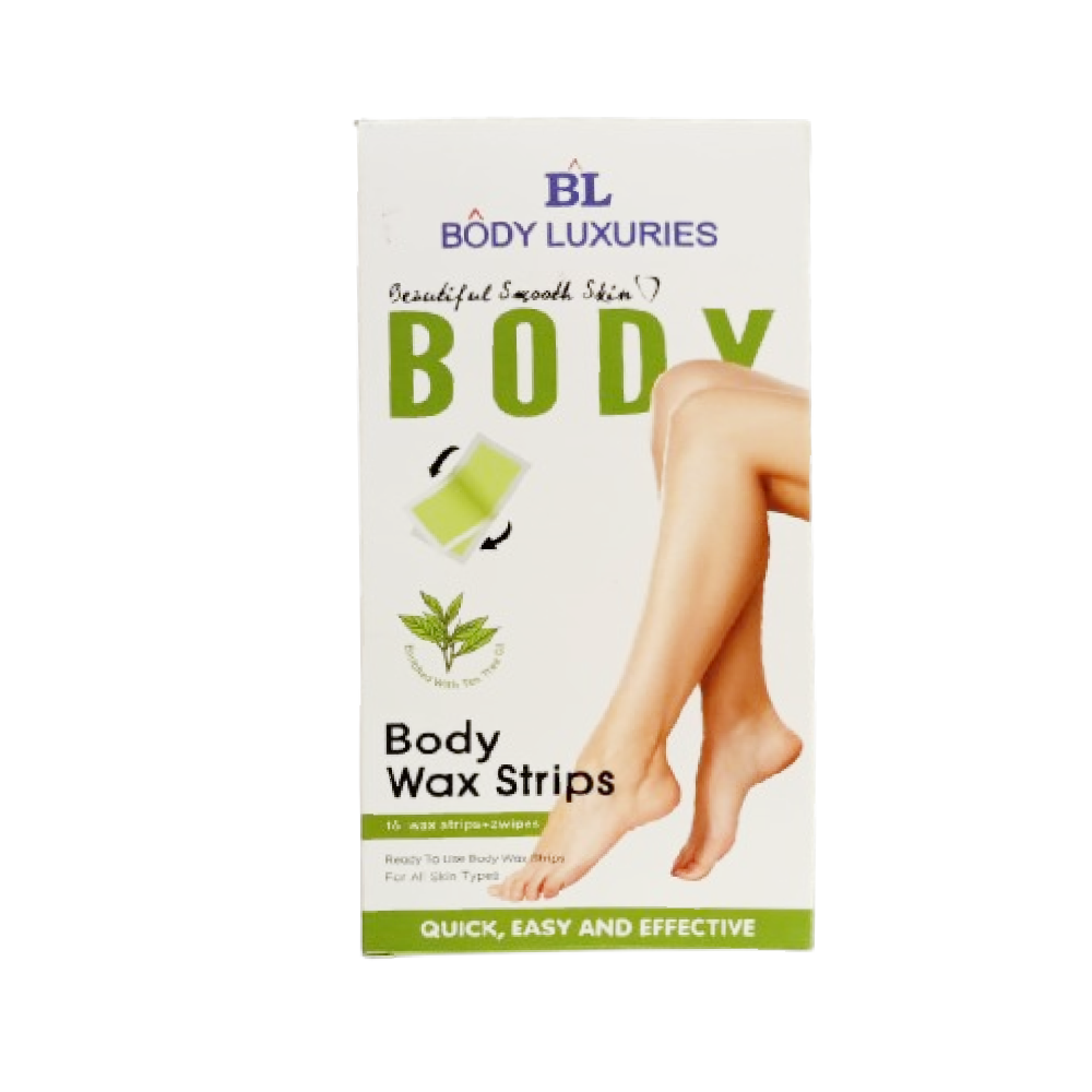 BODY LUXURIES BODY WAX STRIPS TEA TREE OIL 16S Default Title - MamasJan Grocery Nonfood