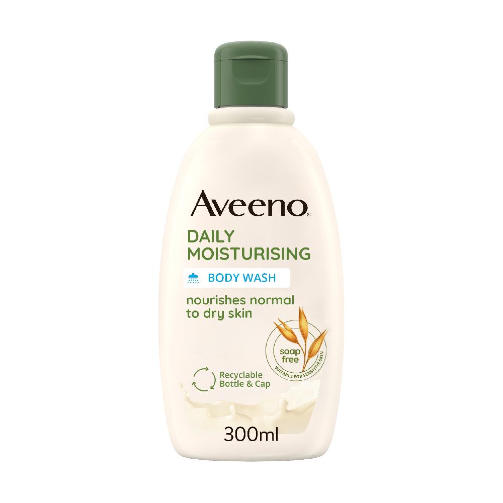 Aveeno Body Wash Daily Moisturising Nourishes 300 ML Default Title - MamasJan Grocery Nonfood