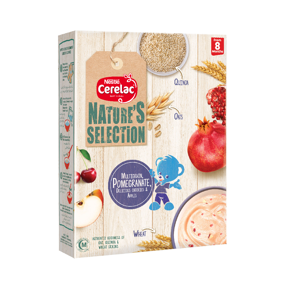 NESTLE CERELAC MULTIGRAIN POMEGRANATE CHERRIES & APPLE 350 G Default Title - MamasJan Grocery