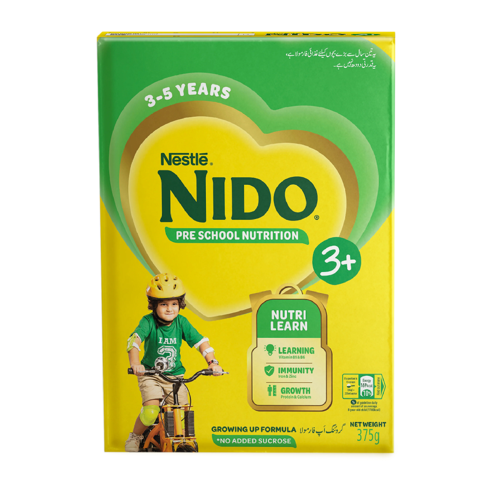 NESTLE NIDO MILK POWDER 3PLUS GROWING UP FORMULA 375 GM Default Title - MamasJan Grocery