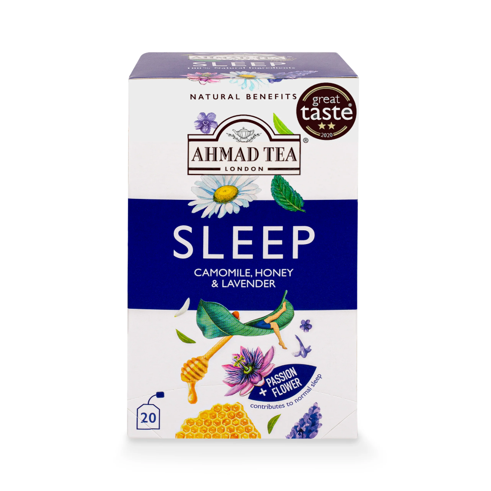 AHMAD TEA BAGS SLEEP CAMOMILE HONEY & LAVENDER 20S 30 GM Default Title - MamasJan Grocery