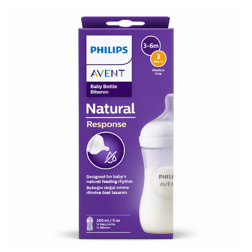 PHILIPS AVENT FEEDING BOTTLE 260 ML 1M+ SCY903/01 Default Title - MamasJan Grocery Nonfood