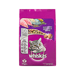 WHISKAS CAT FOOOD 7+ YEAR MACKEREL 1.1 KG Default Title - MamasJan Grocery Nonfood