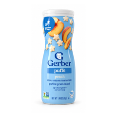 GERBER PUFFS CEREAL SNACK PEACH 42 GM Default Title - MamasJan GroceryFoods