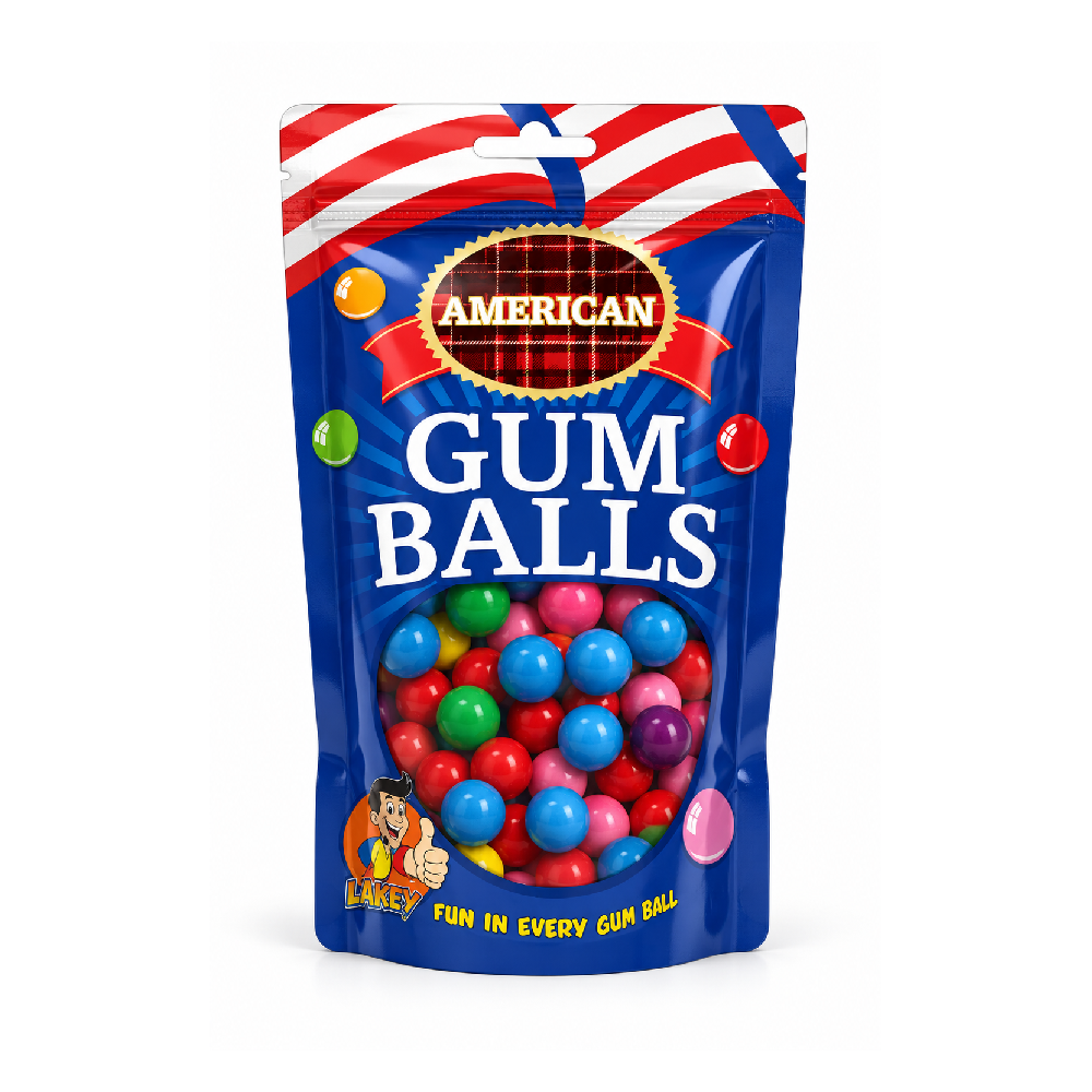 AMERICAN GUM BALLS JAR 100 GM Default Title - MamasJan Grocery