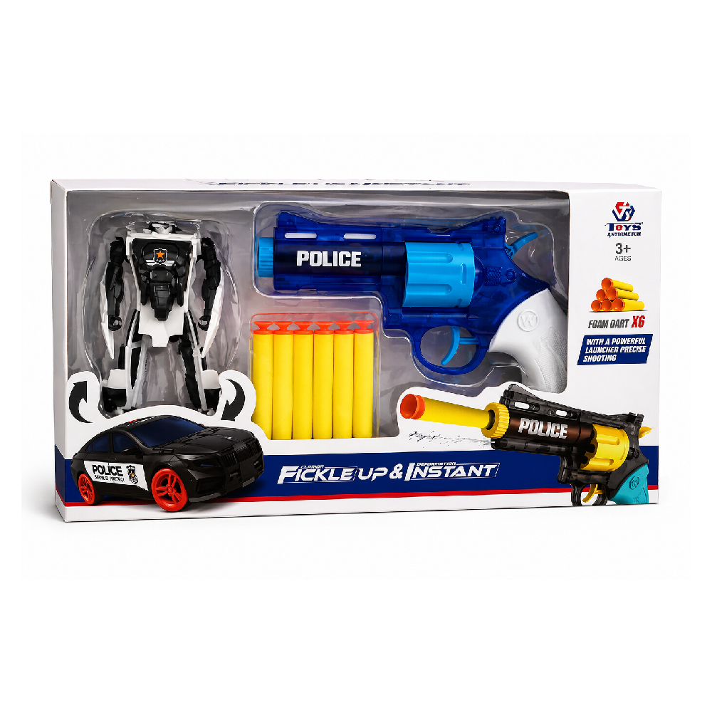 648-69 EVA GUN W-ROBOT CAR A.I Default Title - MamasJan Toys