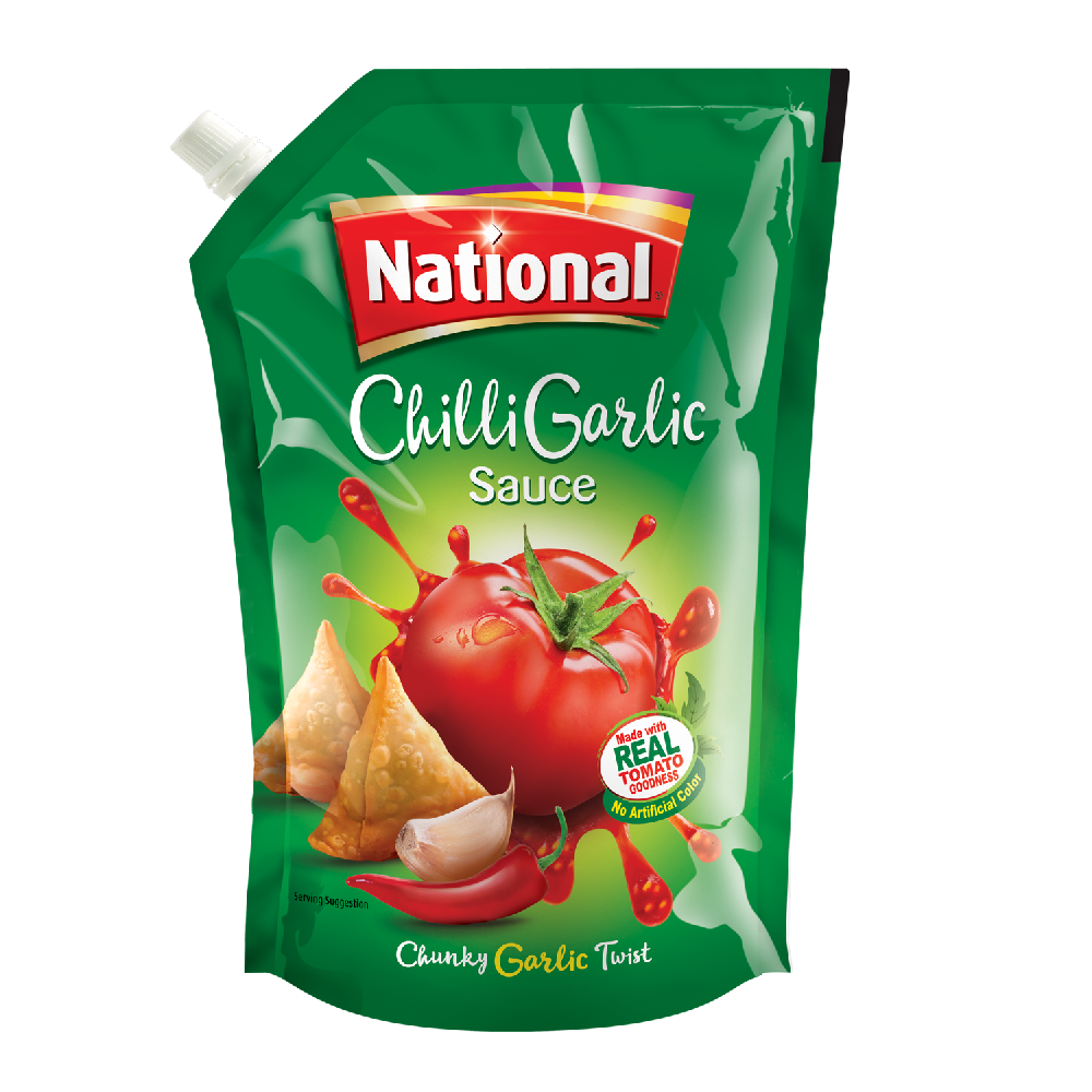 NATIONAL CHILLI GARLIC SAUCE POUCH CP 400 GM Default Title - MamasJan Grocery