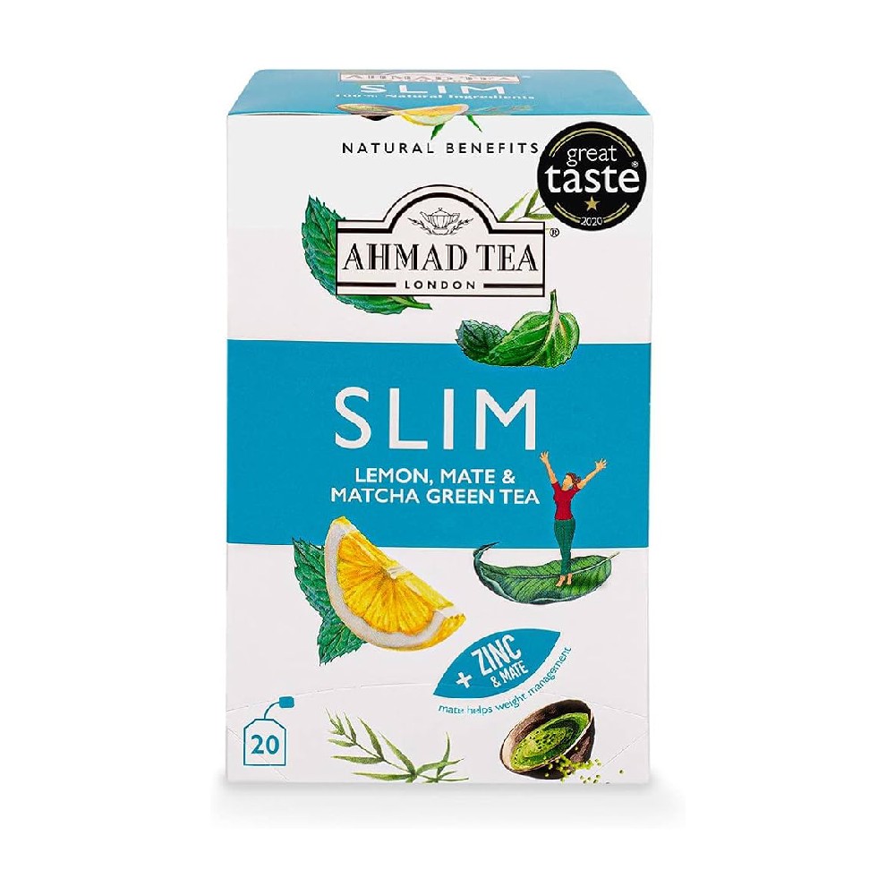 AHMAD TEA BAGS SLIM LEMON MATE & MATCHA GREEN TEA 20S 30 GM Default Title - MamasJan Grocery