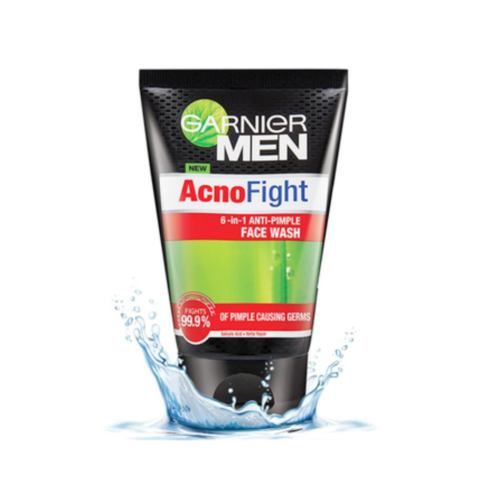 GARNIER MEN FACE WASH ACNO FIGHT 6IN1 100 ML 50 ml - MamasJan skincare