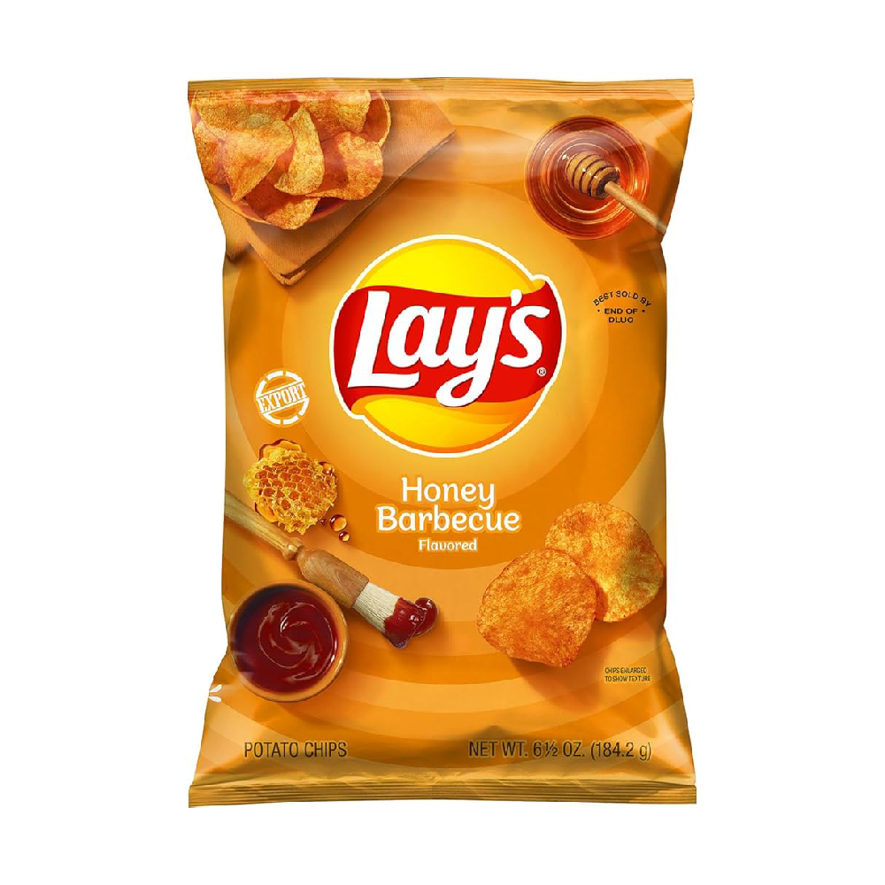 LAYS CHIPS HONEY BARBECUE 184.2 GM BASIC Default Title - MamasJan Grocery