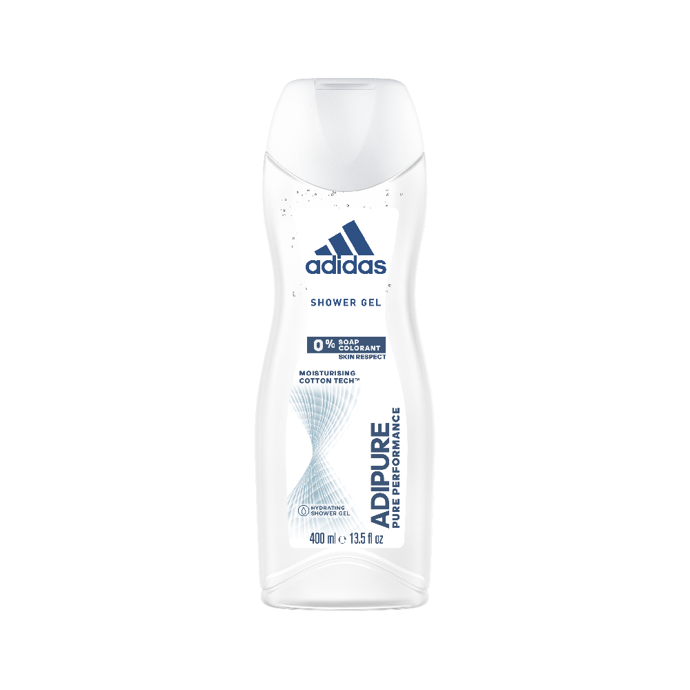 ADIDAS SHOWER GEL ADIPURE MOISTURISING COTTON TECH 400 ML Default Title - MamasJan Grocery Nonfood