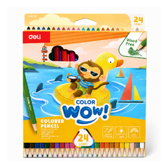 C00120 DELI COLOR PENCIL 24PCS Default Title - MamasJan Toys