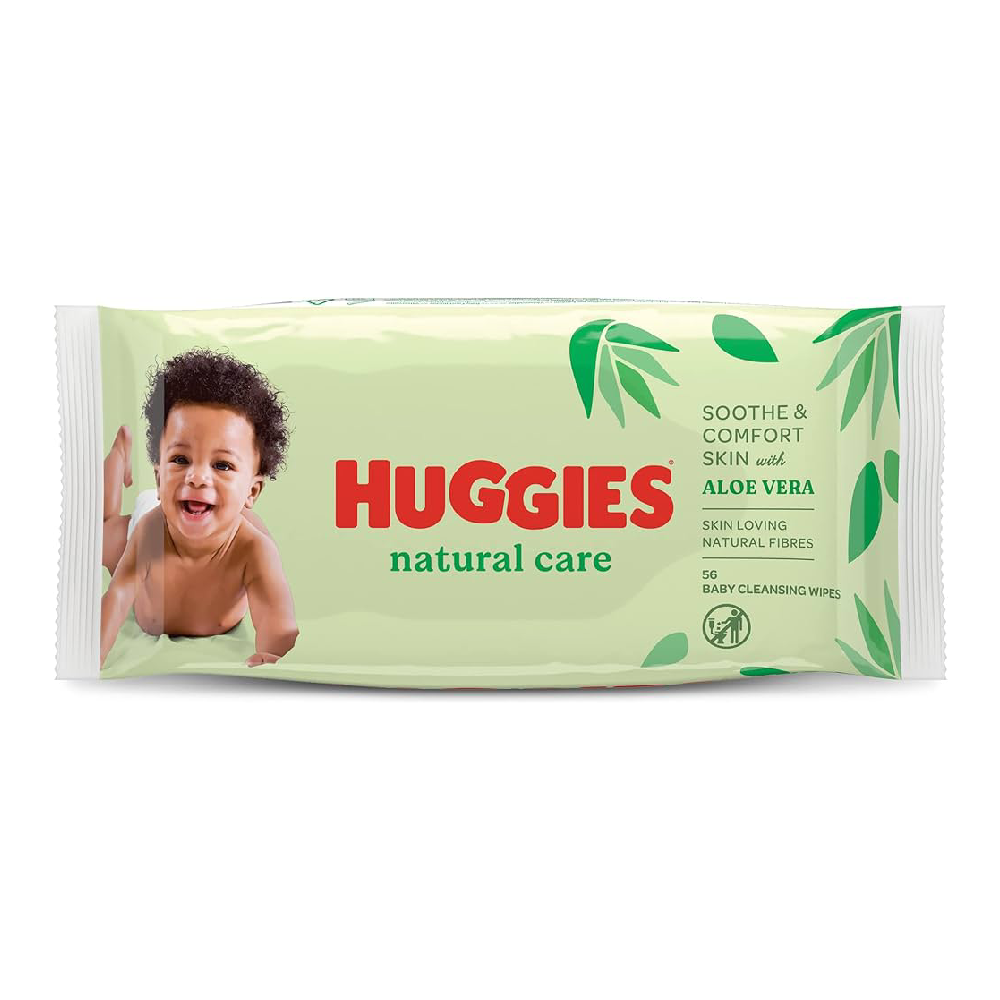 HUGGIES BABY WIPES 56PC NATURAL CARE WITH ALOE VERA Default Title - MamasJan Grocery Nonfood