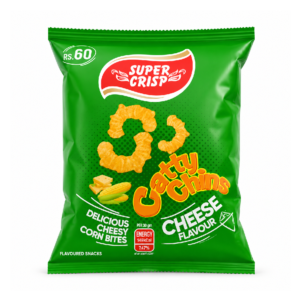 SUPER CRISP CATTY CHINS CHEESE 57 GM Default Title - MamasJan Grocery