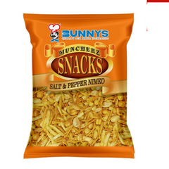 BUNNYS MUNCHERZ SNACKS SALT AND PEPPER NIMKO 200GM Default Title - MamasJan Grocery