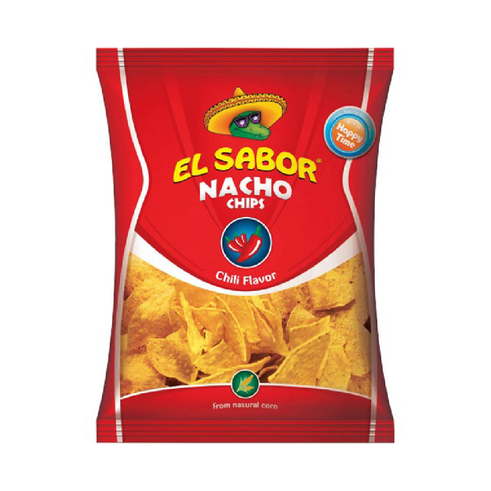 EL SABOR NACHO CHIPS CHILI FLAVOR 100 GM Default Title - MamasJan Grocery