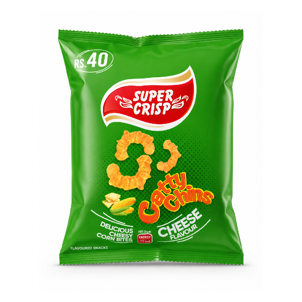 SUPER CRISP CATTY CHINS CHEESE 27 GM Default Title - MamasJan Grocery