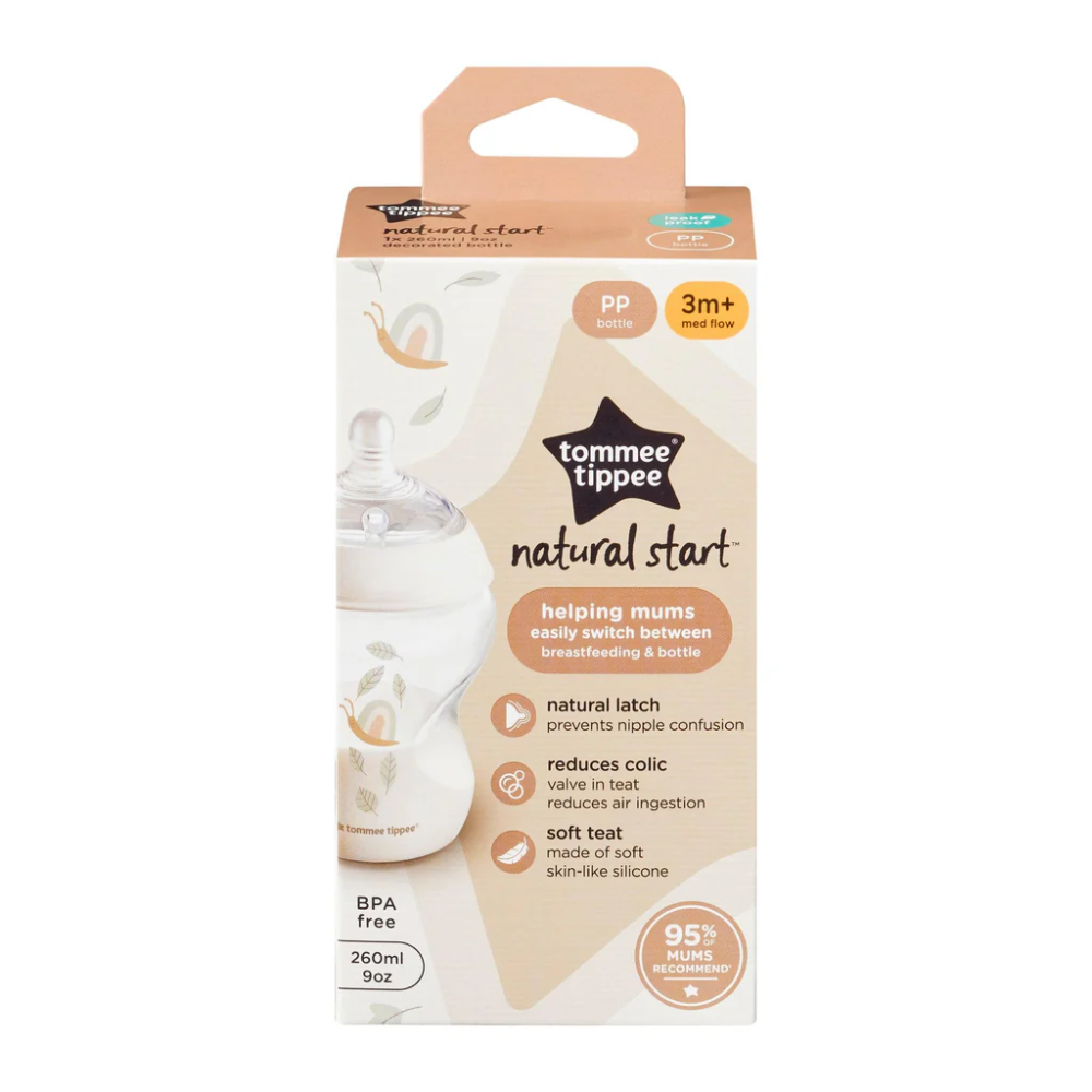 TOMMEE TIPPEE NATURAL START TINTED PP BOTTLE 260 ML Default Title - MamasJan Grocery Nonfood