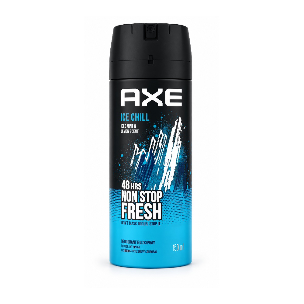 AXE DEODORANT ICE CHILL ICED MINT & LEMON SCENT 150 ML Default Title - MamasJan Grocery Nonfood