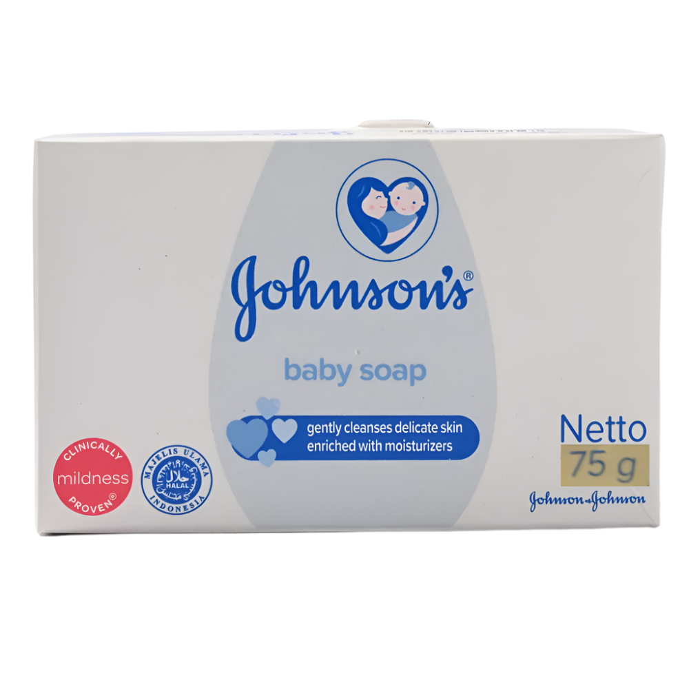 JOHNSONS BABY SOAP WHITE 75 GM Default Title - MamasJan Grocery Nonfood