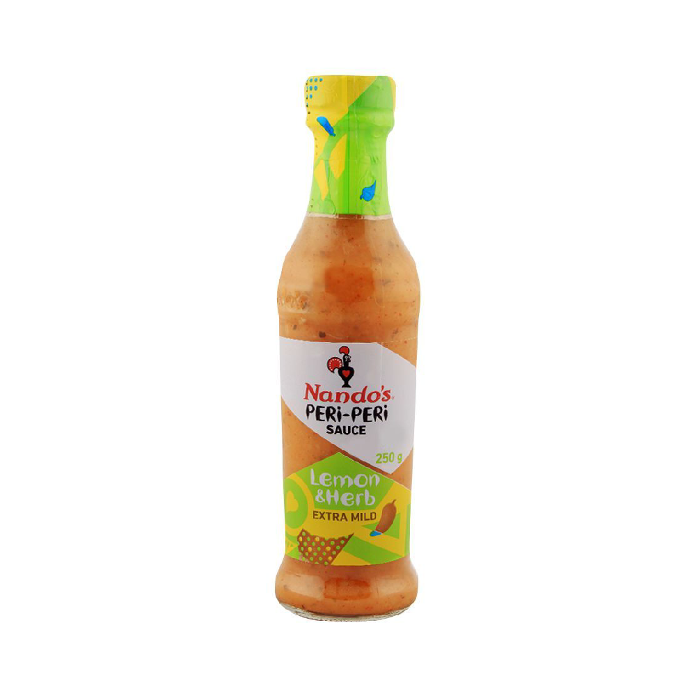 NANDOS PERI PERI SAUCE LEMON & HERB 250 GM Default Title - MamasJan Grocery