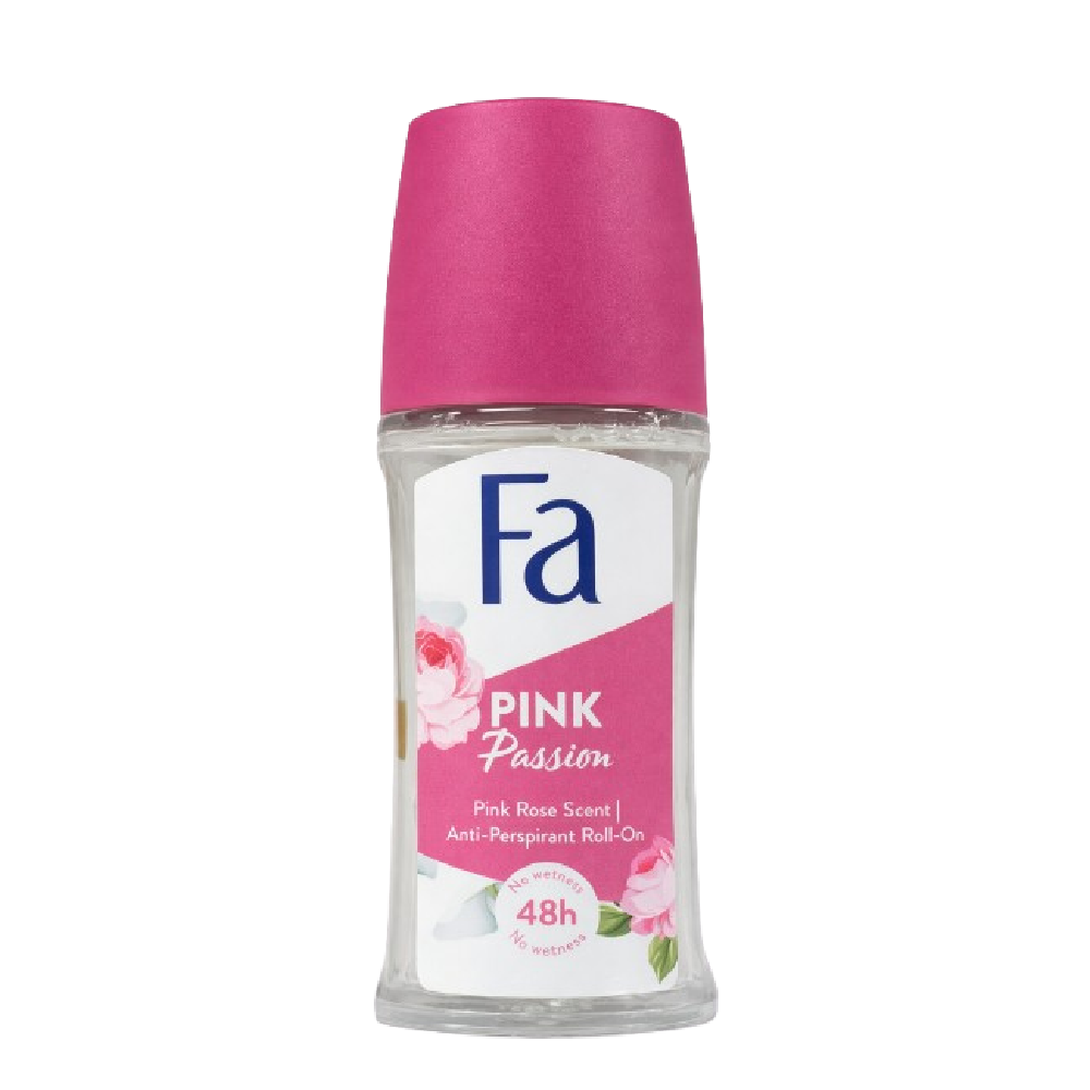 FA ROLL ON PINK PASSION PINK ROSE SCENT 50 ML Default Title - MamasJan Grocery Nonfood