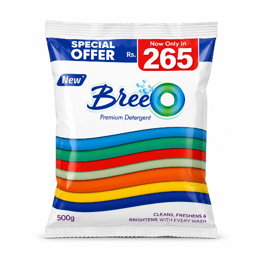 BREEO WASHING POWDER 500 GM Default Title - MamasJan Grocery Nonfood