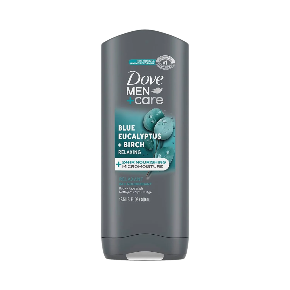 DOVE MEN CARE BODY AND FACE WASH BLUE EUCALYPTUS 400 ML Default Title - MamasJan Grocery Nonfood