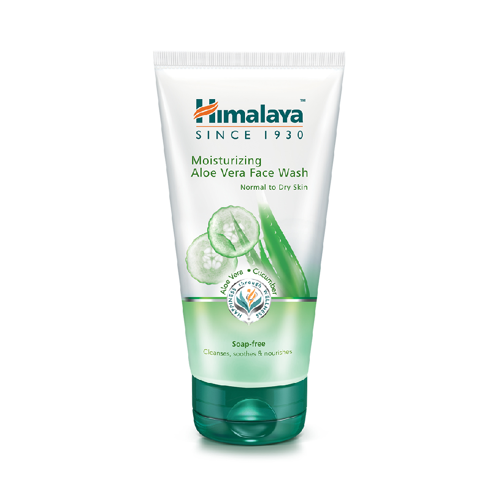 HIMALAYA MOISTURIZING ALOE VERA FACE WASH 150 ML Default Title - MamasJan skincare