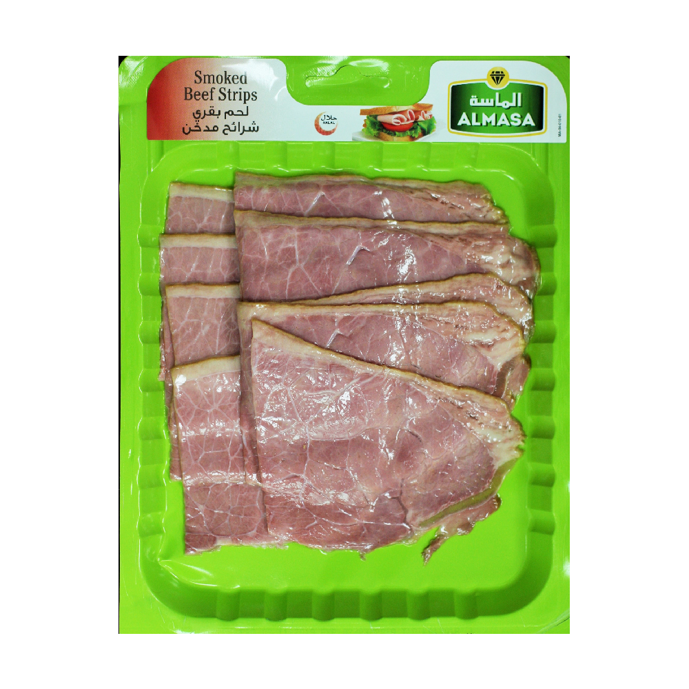 ALMASA SMOKED BEEF STRIPS 200G Default Title - MamasJan Grocery