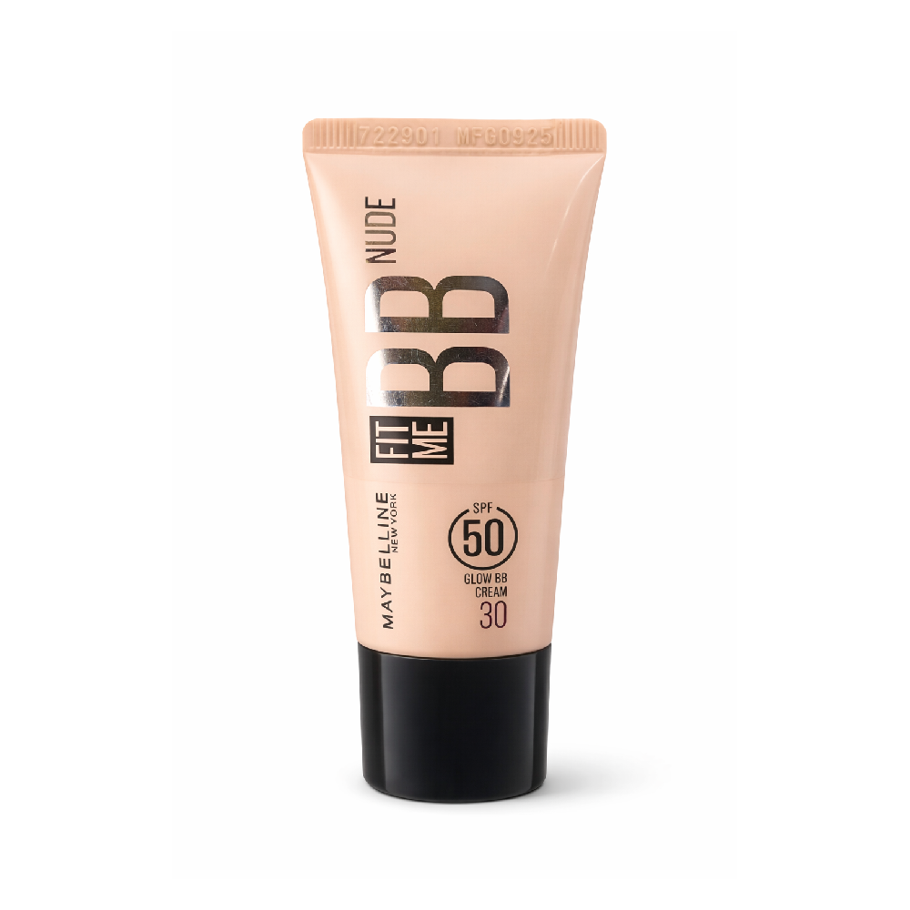 MAYBELLINE FIT ME BB NUDE GLOW CREAM 30 SPF50 30ML Default Title - MamasJan Makeup