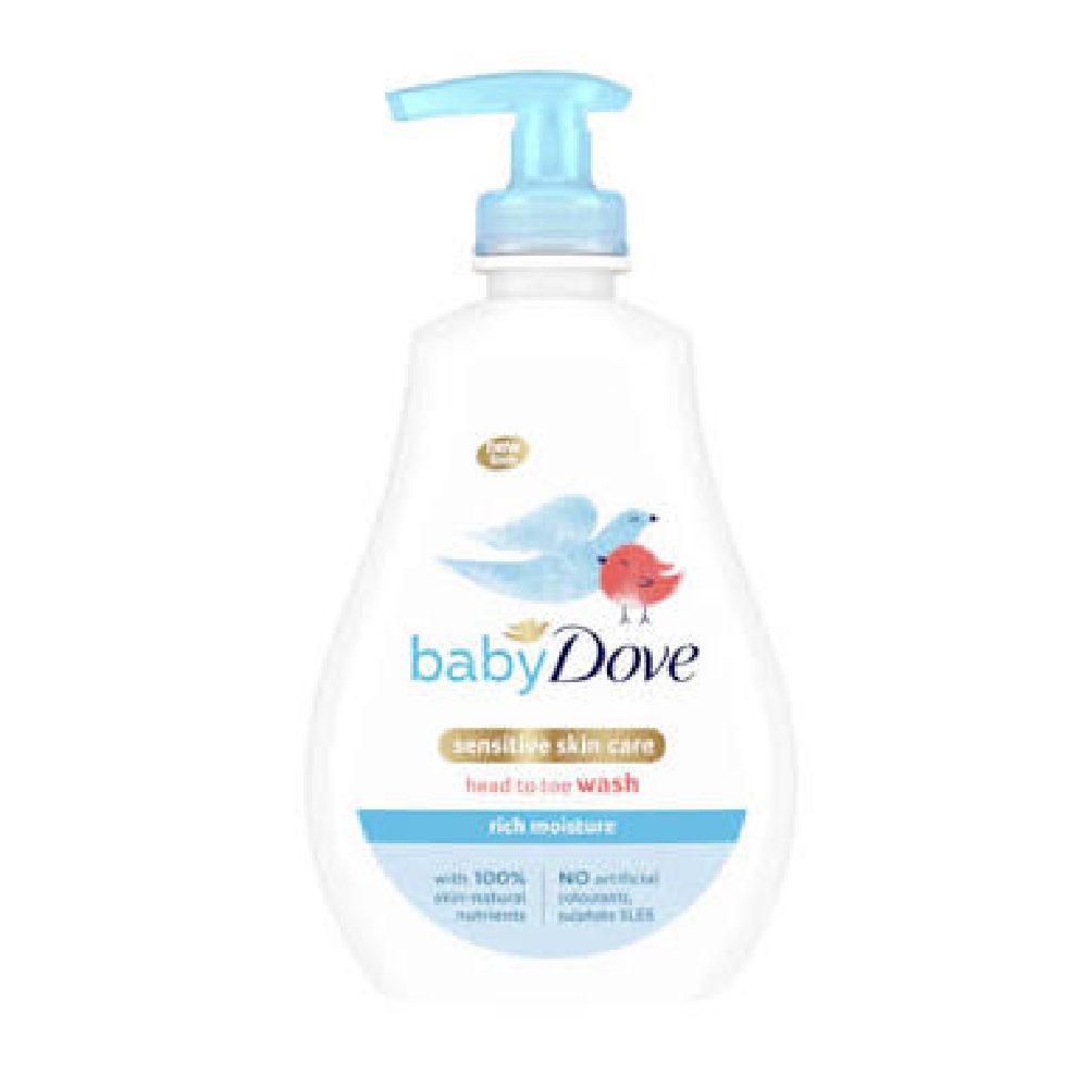 DOVE BABY WASH HEAD TO TOE RICH MOISTURE 400 ML Default Title - MamasJan Grocery Nonfood