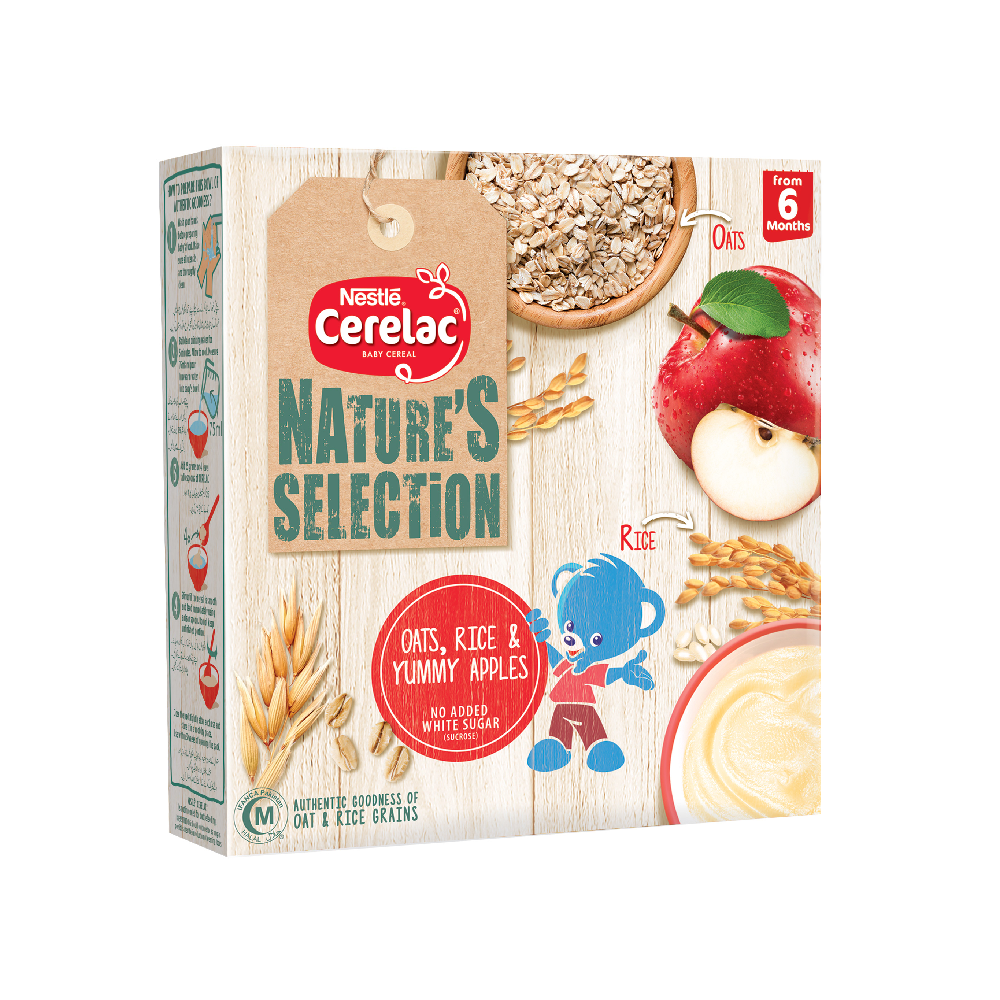 NESTLE CERELAC OATS RICE & APPLES 175 GM Default Title - MamasJan Grocery